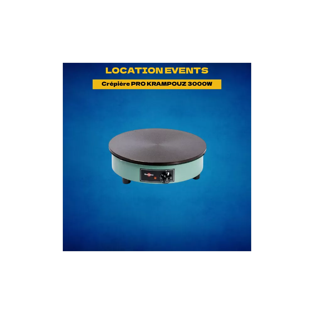 Location crêpière professionnelle 3Kw - KRAMPOUZ Location crêpière professionnelle 3Kw - KRAMPOUZ