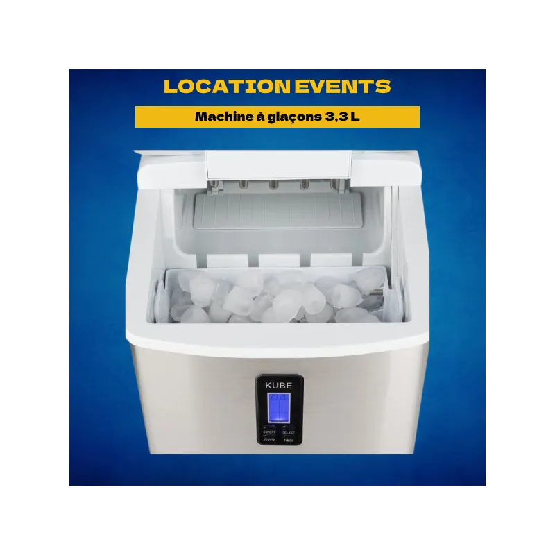 Location machine à glaçons 3,3 L
