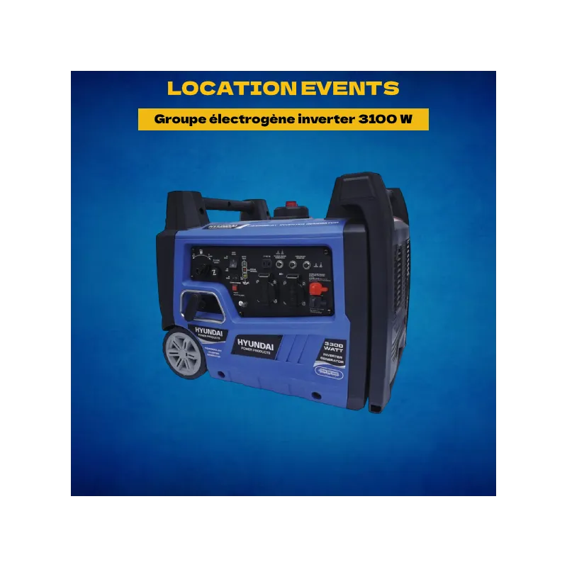 Location groupe électrogène inverter 3100 W