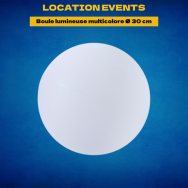 Location Boule lumineuse multicolore Ø 30 cm - Location events