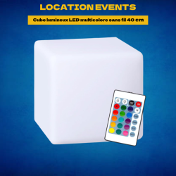 Location Cube lumineux LED...