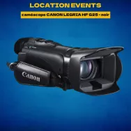 Location caméscope CANON LEGRIA HF G25 - noir - Location events