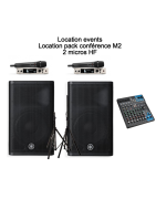 Location pack conférence 2 micros HF - Location events