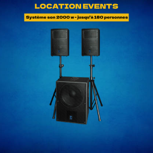 Location pack sono Jusqu'à 200 personnes